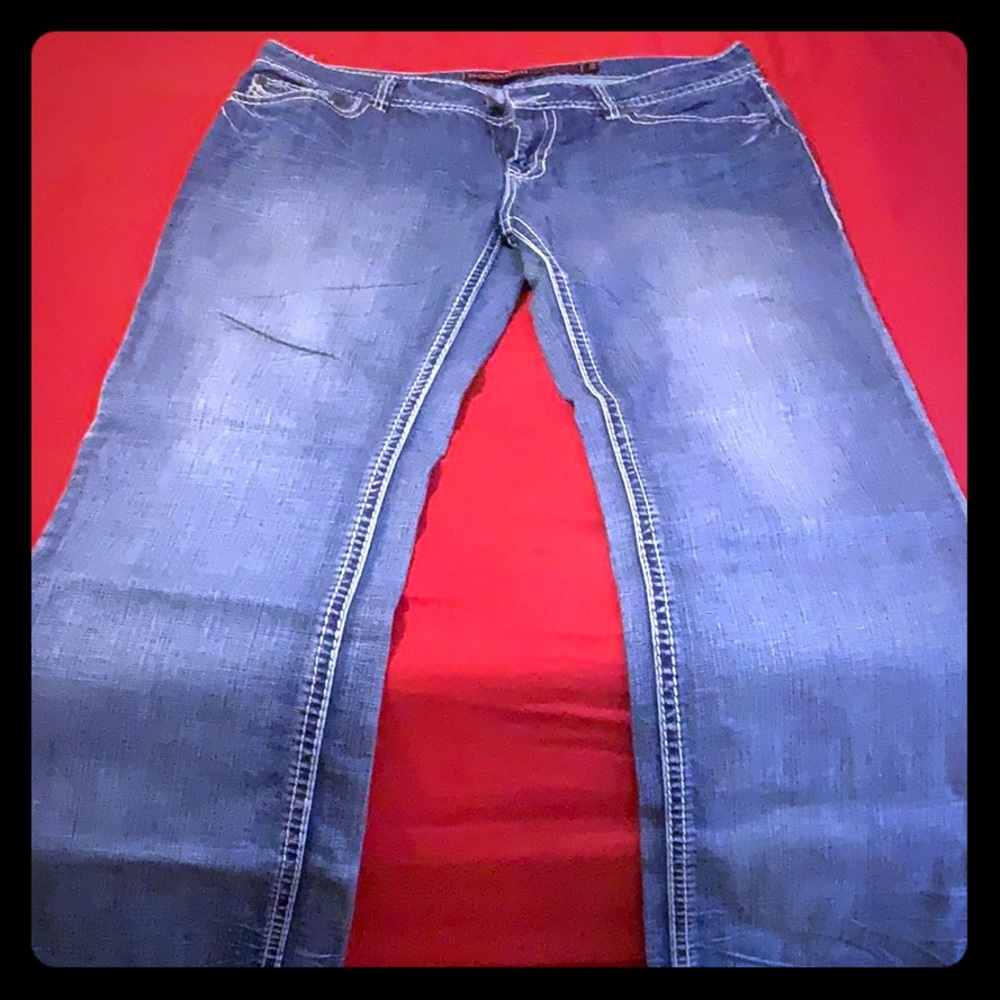 Rock & Roll Relaxed Straight Leg Denim Jeans